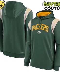 Green Bay Packers Sideline Athletic Stack Performance Hoodie