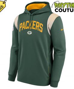 Green Bay Packers Sideline Athletic Stack Performance Hoodie