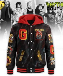 Guns n Roses Personalized Hooded Baseball Jacket