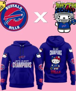 Hello Kitty x Buffalo Bills 2024 AFC East Champions Hoodie