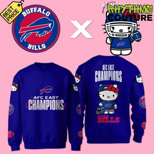 Hello Kitty x Buffalo Bills 2024 AFC East Champions Sweatshirt