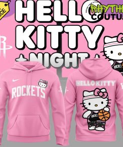 Houston Rockets x Hello Kitty Special Edition Pink Hoodie