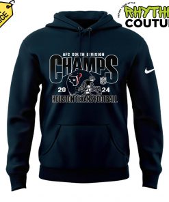 Houston Texans 2024 AFC South Division Champs Navy Hoodie