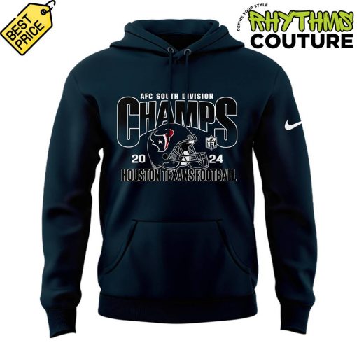 Houston Texans 2024 AFC South Division Champs Navy Hoodie