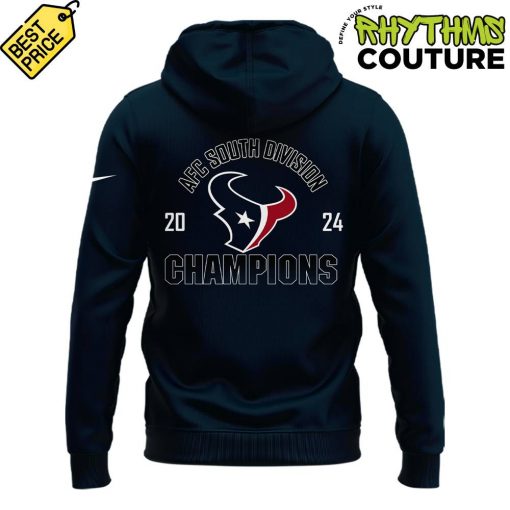 Houston Texans 2024 AFC South Division Champs Navy Hoodie