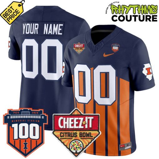 Illinois Fighting Illini 2024 Cheez-It Citrus Bowl Throwback Football Jersey