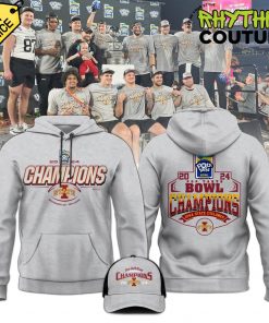 Iowa State Cyclones Pop-Tarts Bowl Champions Grey Hoodie