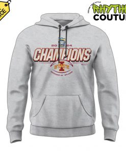 Iowa State Cyclones Pop-Tarts Bowl Champions Grey Hoodie