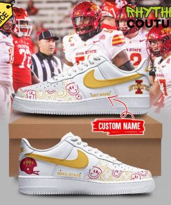 Iowa State Cyclones Smile Personalized Air Force 1 Sneaker