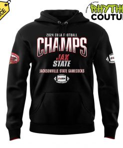 Jacksonville State Gamecocks 2024 Conference USA Champs Black Hoodie