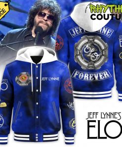 Jeff Lynne ELO Forever Blue Hooded Baseball Jacket