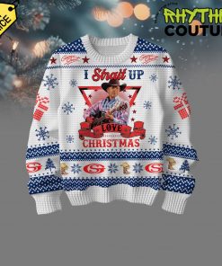 Jesus And George Strait Ugly Christmas Sweater