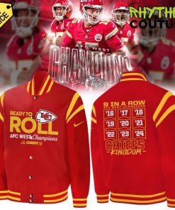 Kansas City Chiefs 2024 AFC West Division Champions Ready To Roll Bomber Jacket