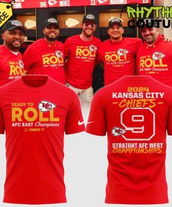 Kansas City Chiefs 9 Straight AFC West Champions Ready To Roll Shirt