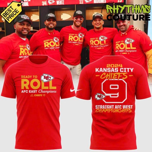 Kansas City Chiefs 9 Straight AFC West Champions Ready To Roll Shirt