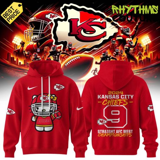 Kansas City Chiefs AFC West Champions x Hello Kitty Hoodie