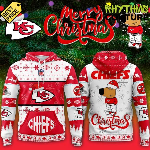 Kansas City Chiefs Chill Guy Merry Christmas Hoodie