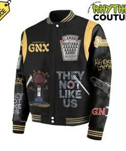 Kendrick Lamar They Not Like Us Mustard Baseball Jacket