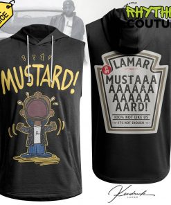 Kendrick Lamar They Not Like Us Mustard Black Sleeveless Hoodie