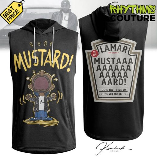 Kendrick Lamar They Not Like Us Mustard Black Sleeveless Hoodie