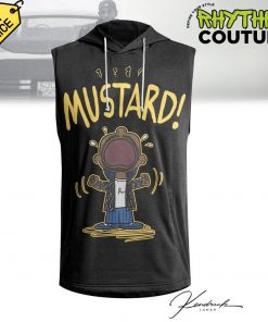 Kendrick Lamar They Not Like Us Mustard Black Sleeveless Hoodie