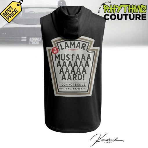 Kendrick Lamar They Not Like Us Mustard Black Sleeveless Hoodie