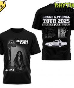 Kendrick Lamar x SZA Grand National Tour 2024 Black Tee