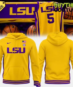 LSU Tigers Basketball Gold Uniform Special Edition Hoodie