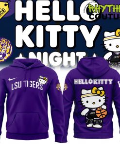 LSU Tigers Basketball x Hello Kitty Special Edition Purple Hoodie