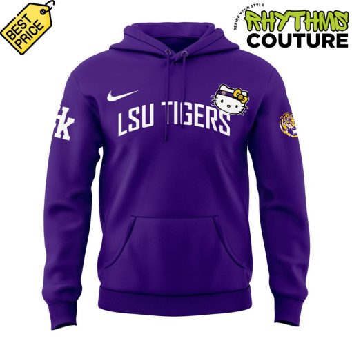 LSU Tigers Basketball x Hello Kitty Special Edition Purple Hoodie