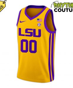 LSU Tigers Gold Uniform Special Edition Basketball Jersey