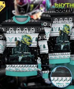 Lewis Hamilton Mercedes AMG Petronas F1 Team Ugly Christmas Sweater