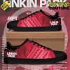 Linkin Park From Zero World Tour Red Stan Smith Shoes