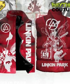 Linkin Park Limited Edition Red Sleeveless Puffer Down Jacket