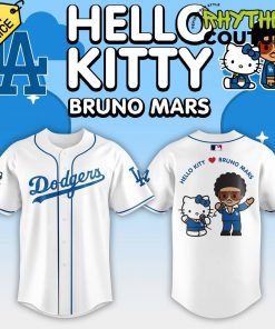 Los Angeles Dodgers Bruno Mars x Hello Kitty Special Edition Baseball Jersey