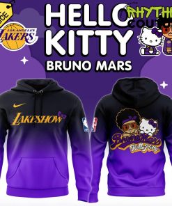 Los Angeles Lakers Bruno Mars x Hello Kitty Special Edition Hoodie