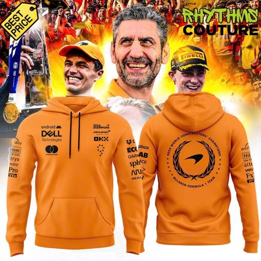 McLaren Formula 1 Team 2024 Champions Orange Hoodie