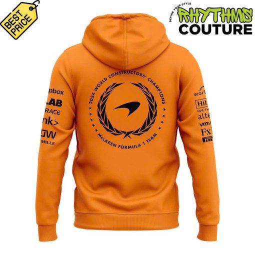 McLaren Formula 1 Team 2024 Champions Orange Hoodie