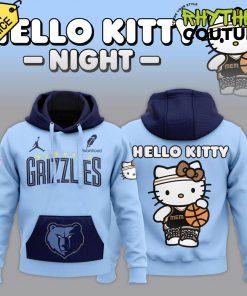 Memphis Grizzlies x Hello Kitty Special Edition Blue Hoodie