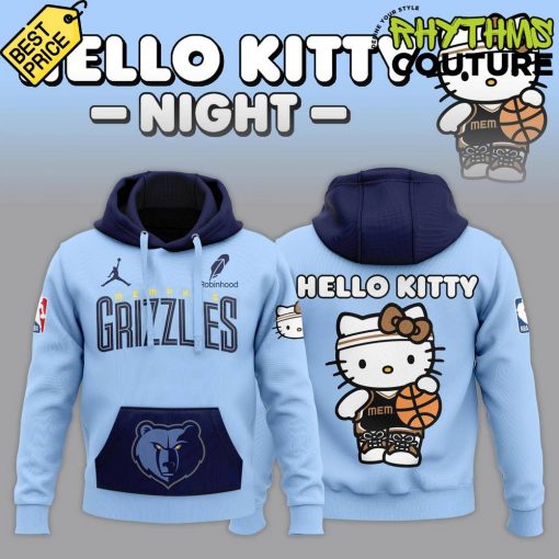 Memphis Grizzlies x Hello Kitty Special Edition Blue Hoodie