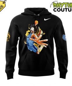 Memphis Grizzlies x Luffy One Piece Black Hoodie