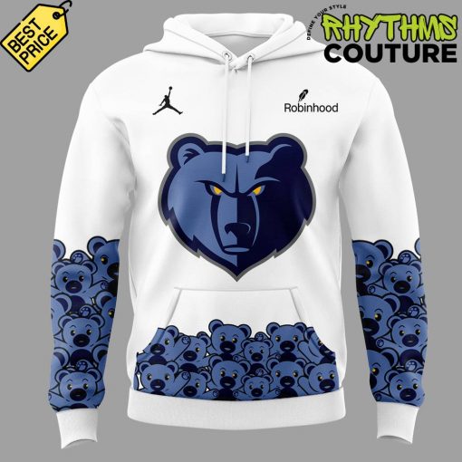 Memphis Grizzlies x Teddy Bear Toss Special Edition White Hoodie