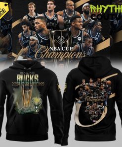 Milwaukee Bucks 2024 NBA Cup Champions Black Hoodie