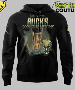 Milwaukee Bucks 2024 NBA Cup Champions Black Hoodie