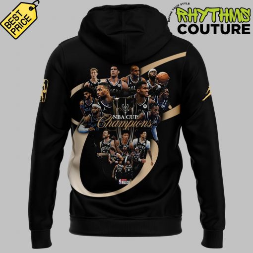 Milwaukee Bucks 2024 NBA Cup Champions Black Hoodie