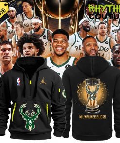 Milwaukee Bucks 2024 NBA In Season Tournament Champions Quarter Zip Hoodie