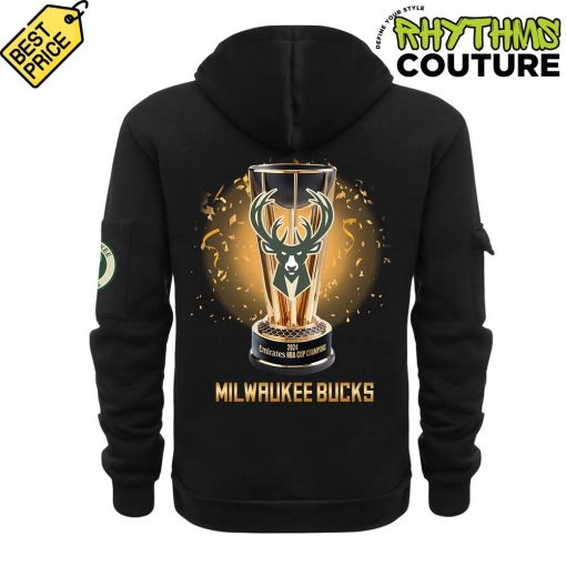 Milwaukee Bucks 2024 NBA In Season Tournament Champions Quarter Zip Hoodie