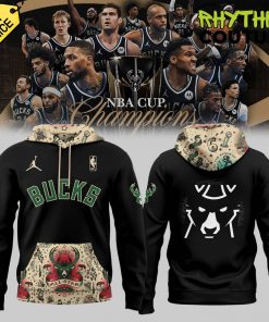 Milwaukee Bucks Jordan 2024 NBA Cup Champions Locker Room Hoodie