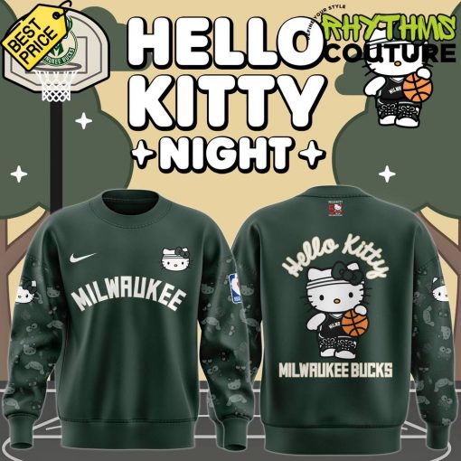 Milwaukee Bucks x Hello Kitty 50th Anniversary Sweatshirt