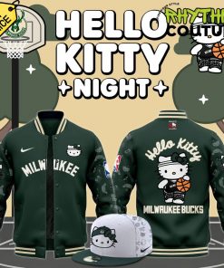 Milwaukee Bucks x Hello Kitty Night Special Edition Baseball Jacket